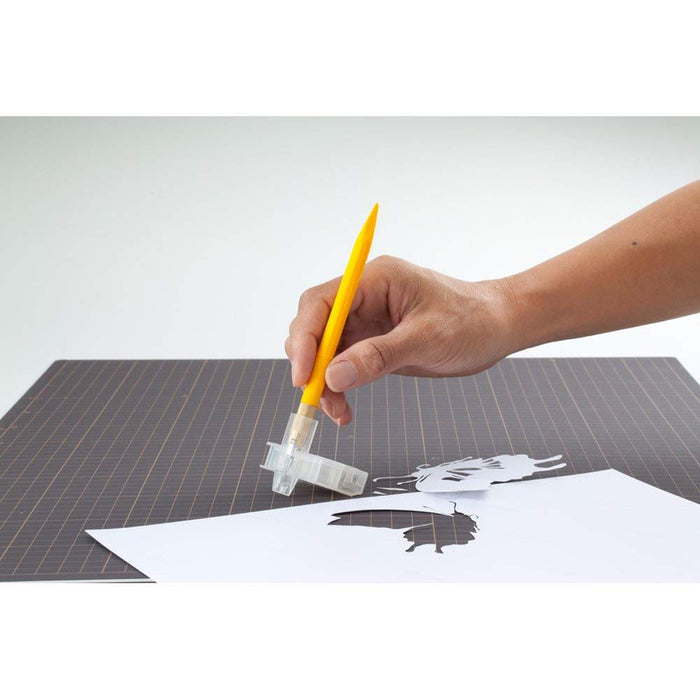 Olfa 216Bsy Designer Knife in Yellow - Ideal for Stationery Use-Kiichin - The #1 Place for Japanese Goods in Your Hand!