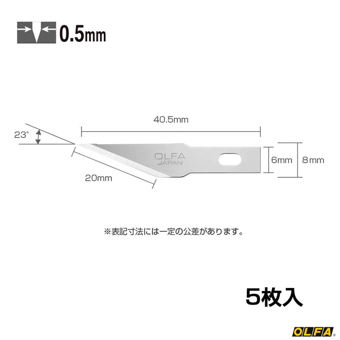 Olfa Art Knife Pro 5-Piece Replacement Straight Blade Set XB157T-Kiichin - The #1 Place for Japanese Goods in Your Hand!