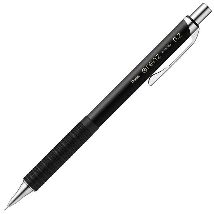 Pentel Orens Black Mechanical Pencil with Metal Grip 02 Xpp1002G2-A-Kiichin - The #1 Place for Japanese Goods in Your Hand!