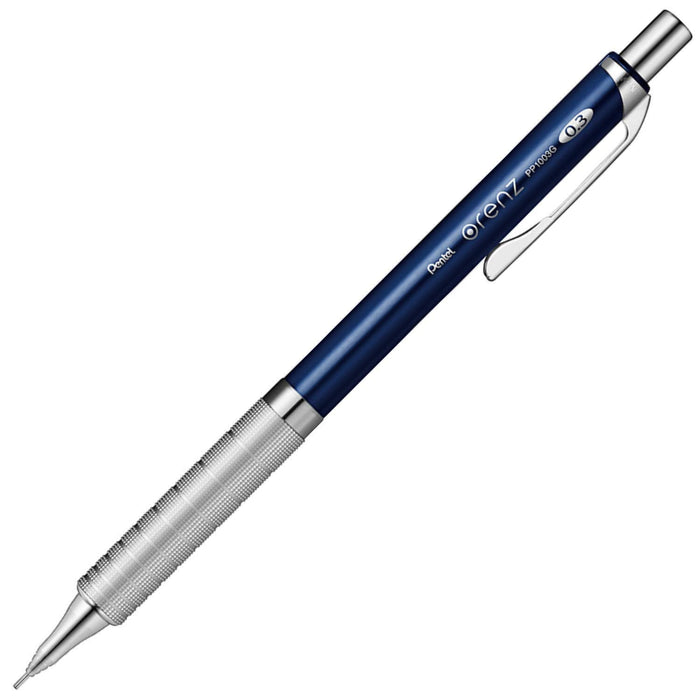 Pentel Orens Metal Grip 03 Mechanical Pencil Dark Blue - XPP1003G2-C Model-Kiichin - The #1 Place for Japanese Goods in Your Hand!