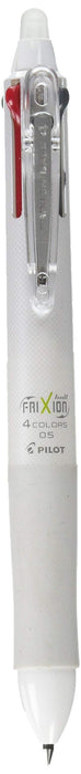 Pilot Frixion Ball 4 White - Erasable 4-Color 0.5mm Ballpoint Pen Lkfb-80Ef-W-Kiichin - The #1 Place for Japanese Goods in Your Hand!
