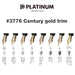 Platinum Fountain Pen #3776 Century Extra Thick Chartres Blue Size 139.5X15.4mm Weight 20.5G-Kiichin - The #1 Place for Japanese Goods in Your Hand!