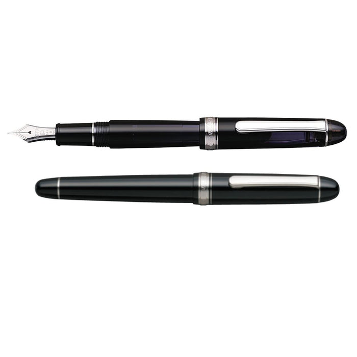 Platinum Fountain Pen #3776 Bold Century Rhodium Chartres Blue Model Pnb-18000Cr-Kiichin - The #1 Place for Japanese Goods in Your Hand!