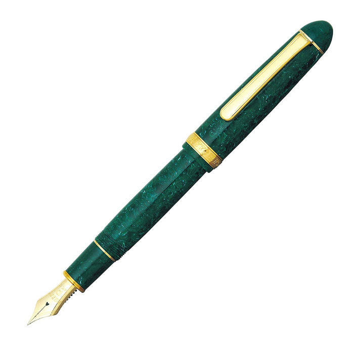 Platinum Brand Bold Emerald Celluloid Fountain Pen PTB-35000#45-4-Kiichin - The #1 Place for Japanese Goods in Your Hand!