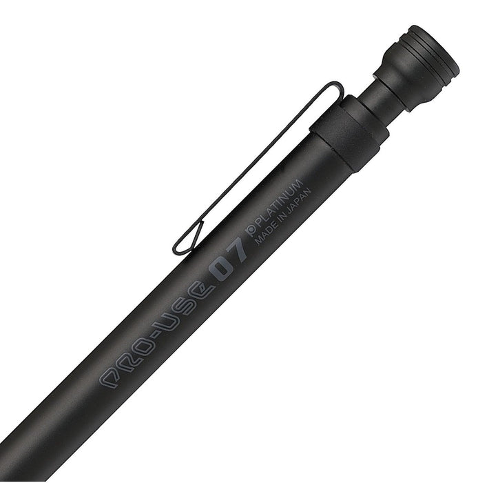Platinum Fountain Pen Professional Mechanical Pencil 0.7 Matte Black - MSDB-1500C-Kiichin - The #1 Place for Japanese Goods in Your Hand!