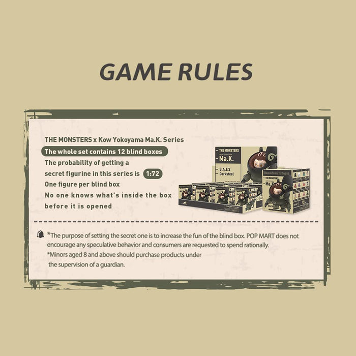 Pop Mart Labubu Monsters × Kow Yokoyama Ma.K. Series Piece-Kiichin - The #1 Place for Japanese Goods in Your Hand!