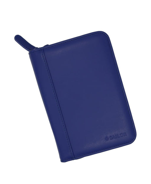 Sailor Genuine Leather Blue Case for 5 Pens Sailor Fountain Pen Collection 79-0800-240-Kiichin - The #1 Place for Japanese Goods in Your Hand!