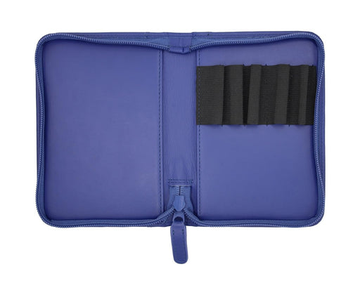 Sailor Genuine Leather Blue Case for 5 Pens Sailor Fountain Pen Collection 79-0800-240-Kiichin - The #1 Place for Japanese Goods in Your Hand!