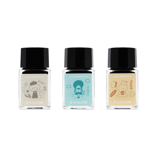 Sailor Fountain Pen 10x3 Color Set with 10ml Bottle Ink Mizutama Model 13-3600-001-Kiichin - The #1 Place for Japanese Goods in Your Hand!