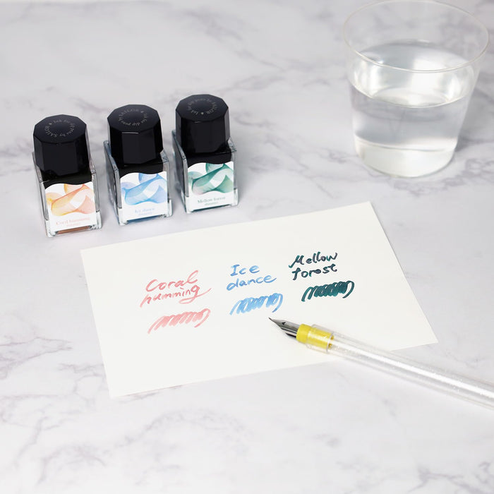 Sailor Fountain Pen Bottle Ink 20ml Water-Based Dye Ice Dance Shimmer for Dip Pen-Kiichin - The #1 Place for Japanese Goods in Your Hand!