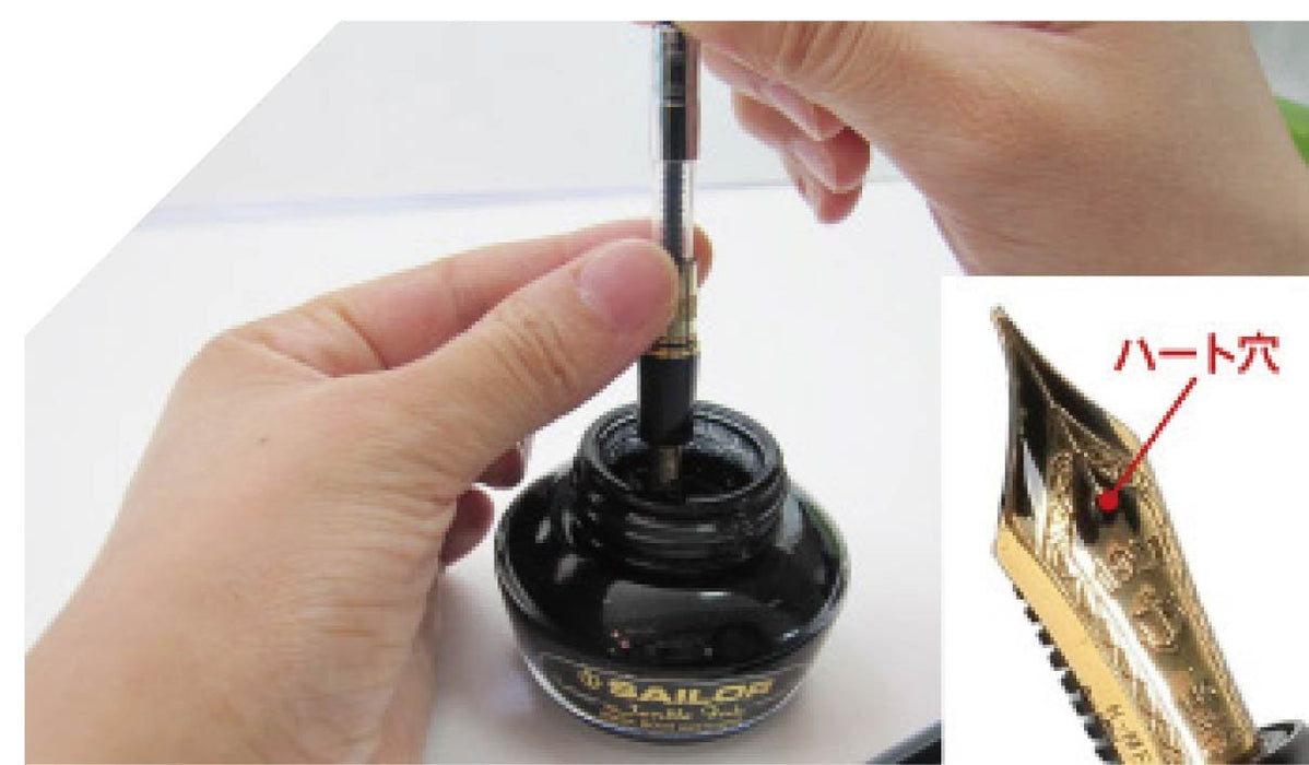 Sailor Fountain Pen with Gentle Blue Black Ink Bottle 13-1000-244 Model-Kiichin - The #1 Place for Japanese Goods in Your Hand!