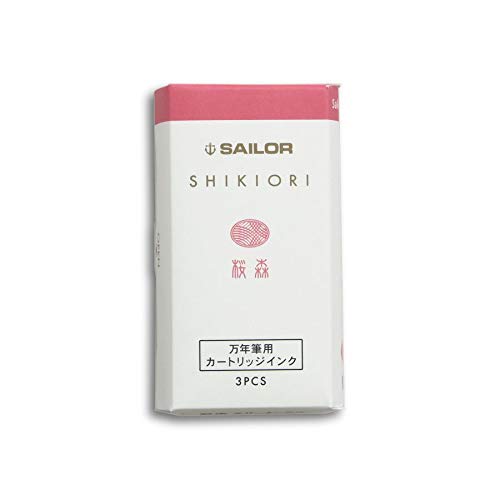 Sailor Fountain Pen Shikiori Ink Cartridge - Sakuramori 3 Pieces Set-Kiichin - The #1 Place for Japanese Goods in Your Hand!