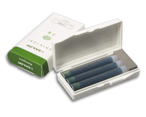 Sailor Fountain Pen Shikiori Cartridge Ink Wakaguisu Pack of 3-Kiichin - The #1 Place for Japanese Goods in Your Hand!