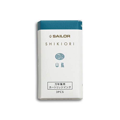 Sailor Fountain Pen Shikiori Yamadori Ink Cartridge - 3 Pieces-Kiichin - The #1 Place for Japanese Goods in Your Hand!