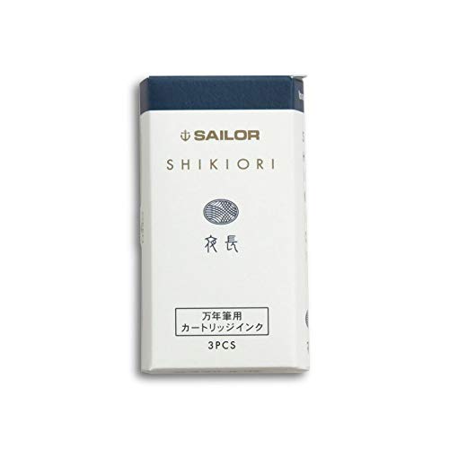 Sailor Fountain Pen Shikiori Ink Cartridge - 3 Pieces Yonaga Edition-Kiichin - The #1 Place for Japanese Goods in Your Hand!