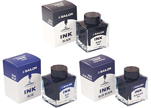 Sailor Fountain Pen Black Dye Bottle Ink 50ml - High Quality 13-1007-220-Kiichin - The #1 Place for Japanese Goods in Your Hand!