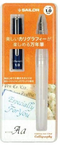 Sailor Fountain Pen Hiace Neo Clear 1.0mm Calligraphy Width Model 12-0155-100-Kiichin - The #1 Place for Japanese Goods in Your Hand!