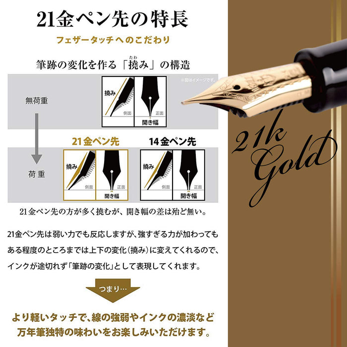 Sailor Fountain Pen Profit 21 Bold Black Ink Model 11-2021-620-Kiichin - The #1 Place for Japanese Goods in Your Hand!