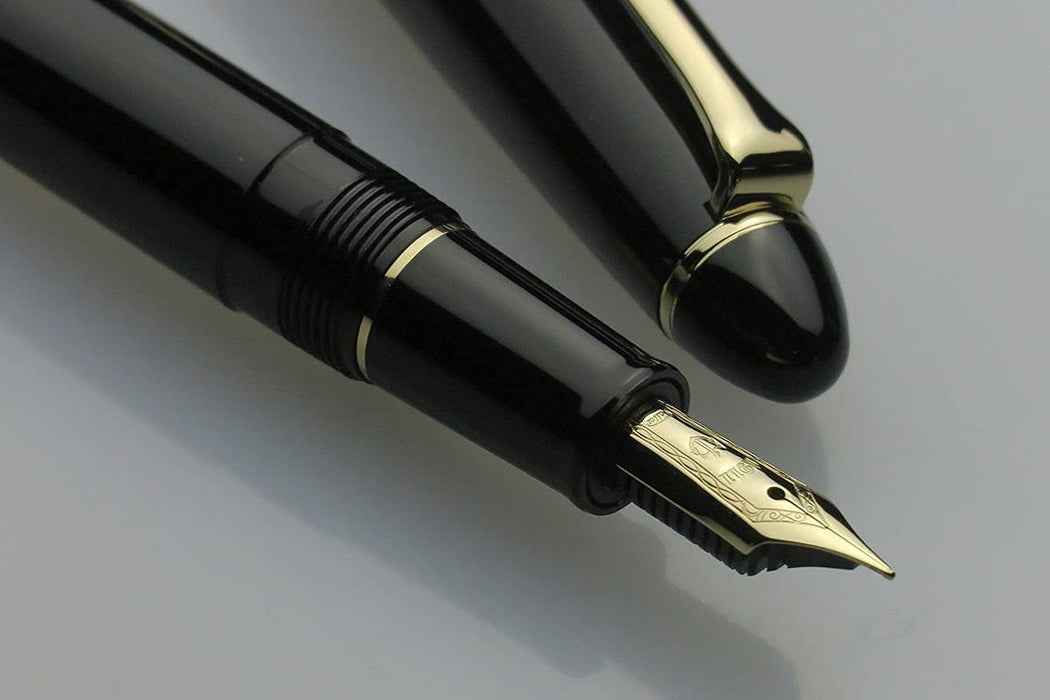Sailor Fountain Pen Profit Casual Black Bold with Gold Trim 11-0570-620-Kiichin - The #1 Place for Japanese Goods in Your Hand!