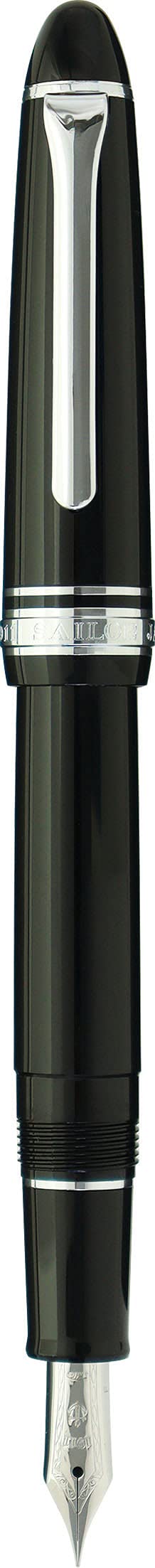 Sailor Fountain Pen Profit Casual - Black with Silver Trim Zoom Nib 11-0571-720-Kiichin - The #1 Place for Japanese Goods in Your Hand!