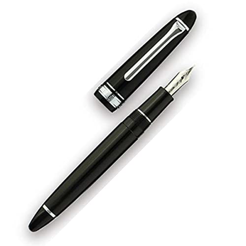 Sailor Fountain Pen Profit Casual - Black with Silver Trim Zoom Nib 11-0571-720-Kiichin - The #1 Place for Japanese Goods in Your Hand!