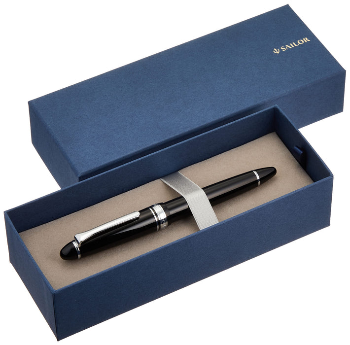 Sailor Fountain Pen Bold Black with Light Silver Trim - Profit Series 11-1039-620-Kiichin - The #1 Place for Japanese Goods in Your Hand!