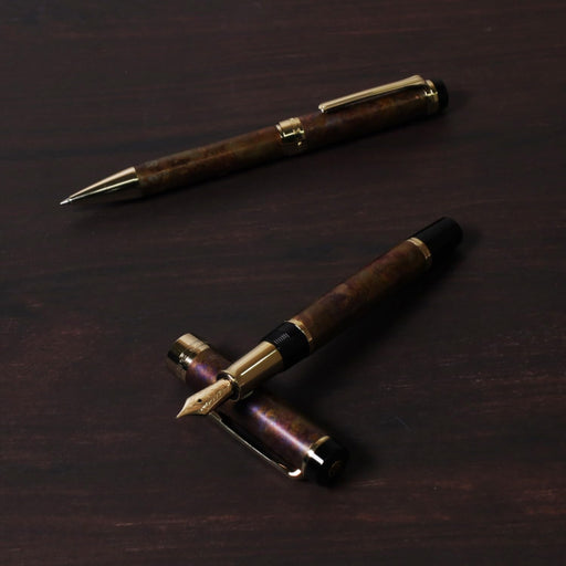 Sailor Fountain Pen Cylint Patina Brown 0.7mm Point Oil-Based Ballpoint 15-3502-280-Kiichin - The #1 Place for Japanese Goods in Your Hand!