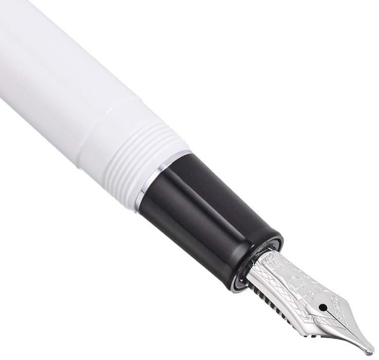 Sailor Professional Gear Slim Silver White Zoom Fountain Pen 11-1222-710-Kiichin - The #1 Place for Japanese Goods in Your Hand!