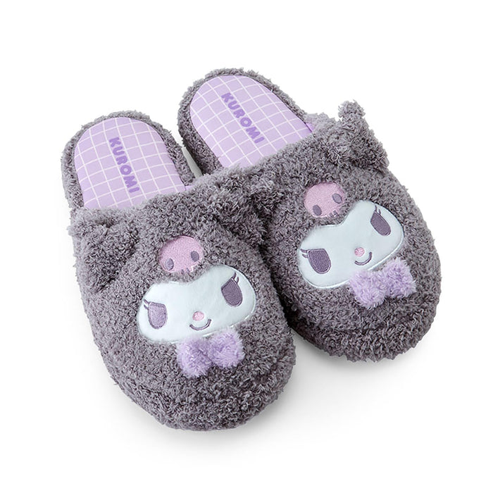 Sanrio Kuromi Face-Shaped Slippers 25cm Cute Comfy Footwear-Kiichin - The #1 Place for Japanese Goods in Your Hand!