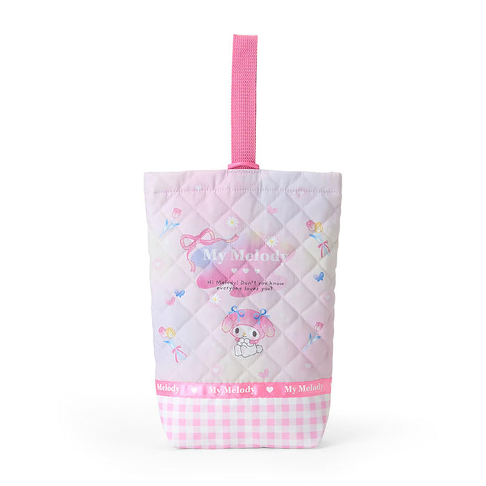 Sanrio My Melody Quilted Children's Shoe Bag with Name Space-Kiichin - The #1 Place for Japanese Goods in Your Hand!