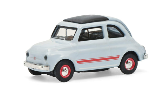 Schuco Fiat 500 Sport Diecast Model Car Blue Grey 1:18 Scale Collectible-Kiichin - The #1 Place for Japanese Goods in Your Hand!