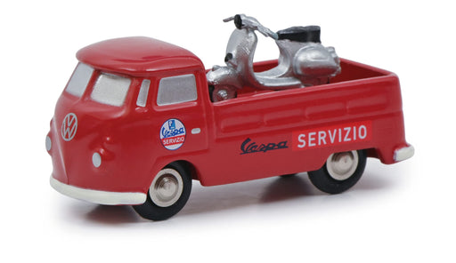 Schuco Piccolo Volkswagen T1 Vespa Service Red Model Car Miniature Collectible-Kiichin - The #1 Place for Japanese Goods in Your Hand!