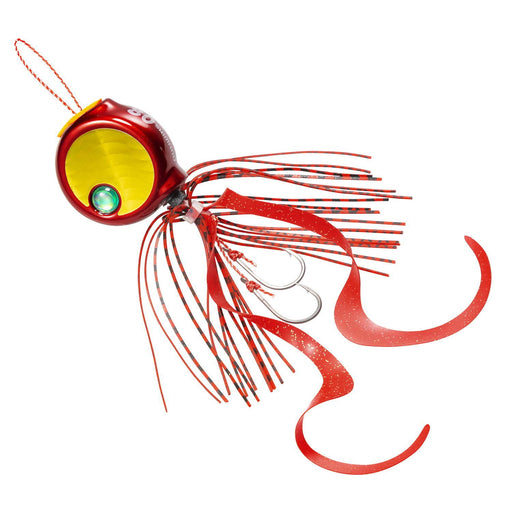 Shimano Metal Jig Tairaba Engetsu Flat Bakubaku 80G Red Curly Spangler-Kiichin - The #1 Place for Japanese Goods in Your Hand!