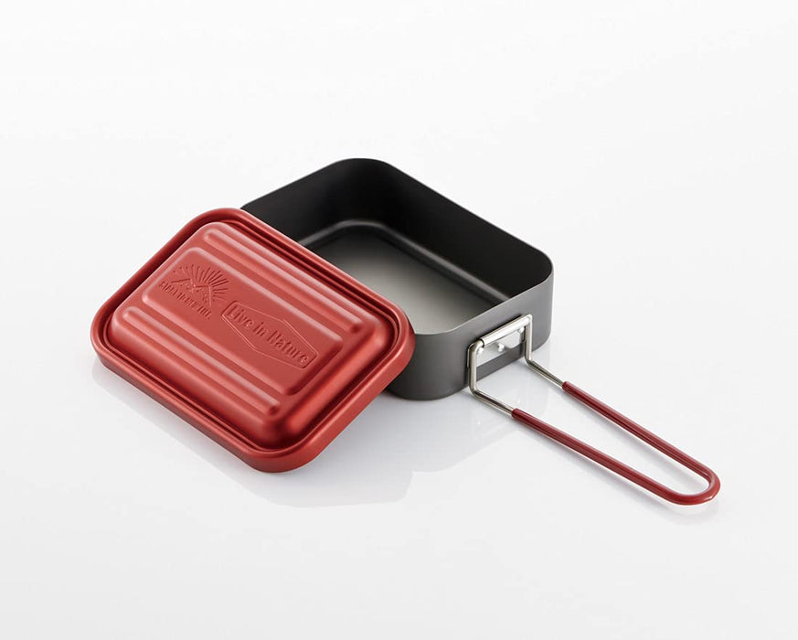 Skater Red 600ml Color Messtin No Seasoning Required Outdoor Mess Box