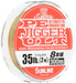 Sunline Pe Line Saltymate Jigger Ult 8-Piece 300M No. 2 35Lb Premium Braided Line-Kiichin - The #1 Place for Japanese Goods in Your Hand!
