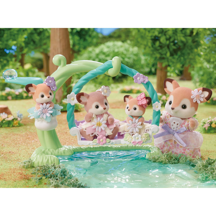 Epoch Sylvanian Families Deer Waterside Swing Set St Mark Certified Dollhouse for Age 3+-Kiichin - The #1 Place for Japanese Goods in Your Hand!