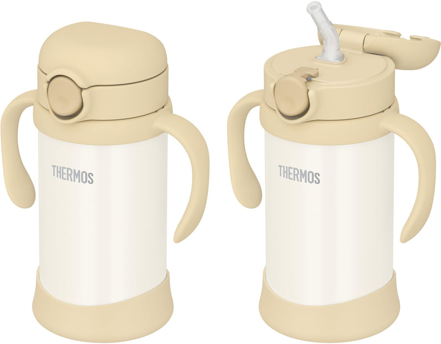 Thermos Vacuum Insulated Baby Straw Mug 350Ml Sand Beige