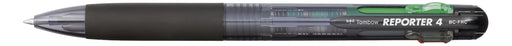 Tombow Reporter 4-Color Ballpoint Pen Smoke Body Black Red Blue Green Inks-Kiichin - The #1 Place for Japanese Goods in Your Hand!