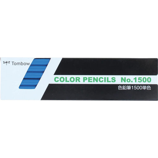 Tombow Colored Pencils 1500 Pack of 12 Single Color Blue - 1500-15 Series-Kiichin - The #1 Place for Japanese Goods in Your Hand!