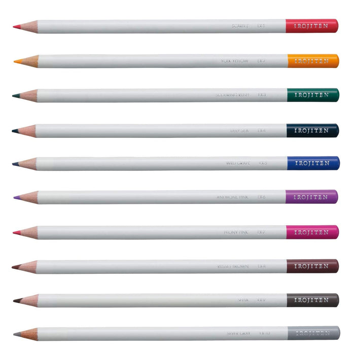 Tombow Colored Pencil Set 10 New Colors - Ci-Rex10Caz Series-Kiichin - The #1 Place for Japanese Goods in Your Hand!
