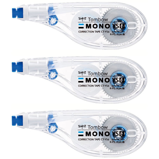 Tombo Mono Pencil Correction Tape 6mm Width Pack of 3 Pieces - Kca-327-Kiichin - The #1 Place for Japanese Goods in Your Hand!