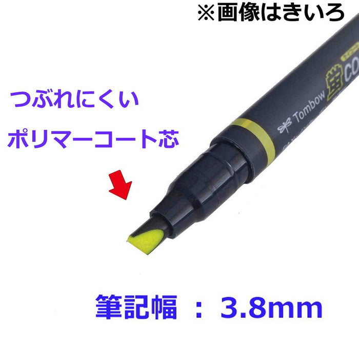 Tombow Fluorescent Orange Pencil Highlighter 10 Pieces Coat 80 - Wa-Sc93-10P-Kiichin - The #1 Place for Japanese Goods in Your Hand!