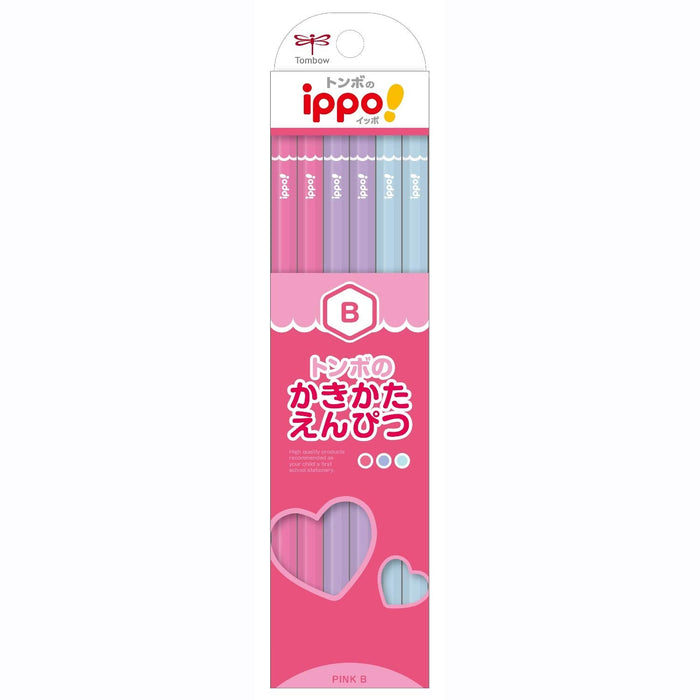 Tombow Ippo Drawing Pencil B Smooth Writing Plain Pink-Kiichin - The #1 Place for Japanese Goods in Your Hand!