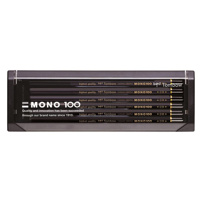 Tombow Mono 100 Pencil 2H Hardness - Pack of 12-Kiichin - The #1 Place for Japanese Goods in Your Hand!