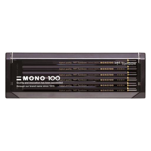 Tombow Mono 100 Pencil 6B Grade Pack of 12-Kiichin - The #1 Place for Japanese Goods in Your Hand!