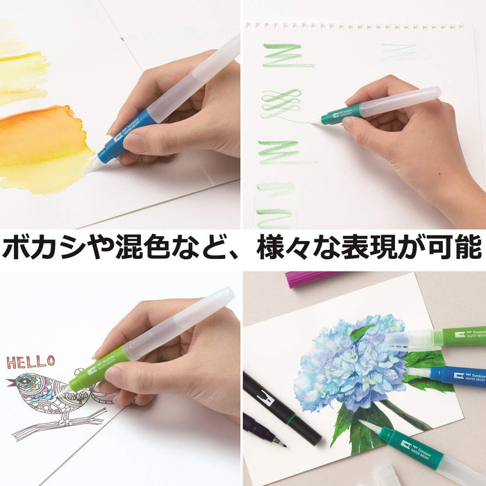 Tombow Flat Water Brush Pencil Ideal for Artwork - WB-FL Series-Kiichin - The #1 Place for Japanese Goods in Your Hand!
