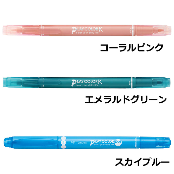 Tombow Signature Pen 3-Color Set Gcf-311Pa Water-Based Play Color Handsome Sticky Note-Kiichin - The #1 Place for Japanese Goods in Your Hand!