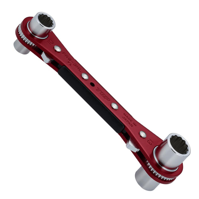 Top Kogyo PRW-3HL Long Ratchet Wrench 4 Sizes 36 Gears Safety Cord-Kiichin - The #1 Place for Japanese Goods in Your Hand!