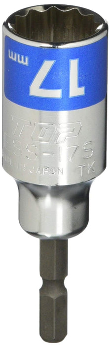 Top Kogyo Scaffolding Clamp Socket 17mm 12-Sided Bit for Drills Japan Made-Kiichin - The #1 Place for Japanese Goods in Your Hand!