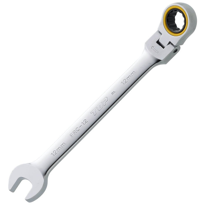 Top Kogyo Swivel Ratchet Wrench 12mm 180° Rotation 5° Feed Angle-Kiichin - The #1 Place for Japanese Goods in Your Hand!